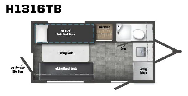 Winnebago HIKE 100 H1316TB exterior