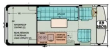 Sportsmobile Express 160S floor plan
