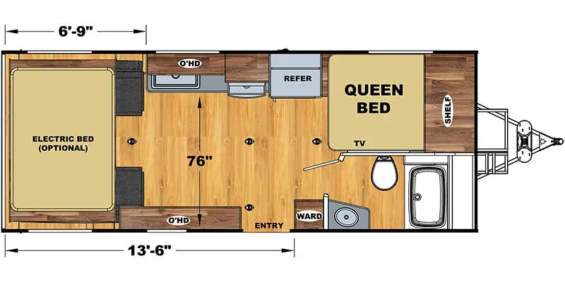 Eclipse Attitude 19FBG-LE floor plan
