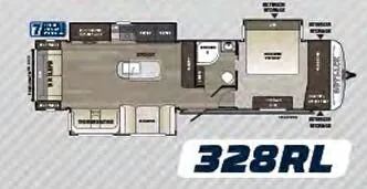 Keystone Outback 328RL floor plan