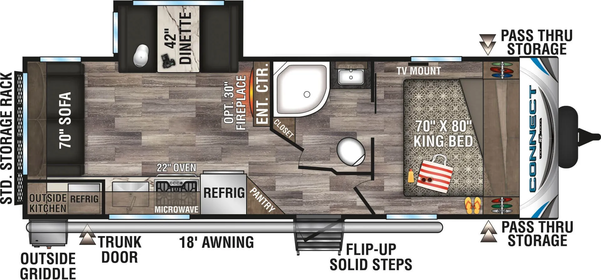 K-Z Connect C241RLK floor plan