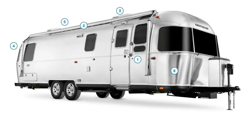 Airstream Classic 33FB exterior