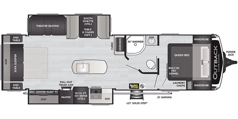 2022 Keystone Outback Ultra-Lite 292URL - Floor plan