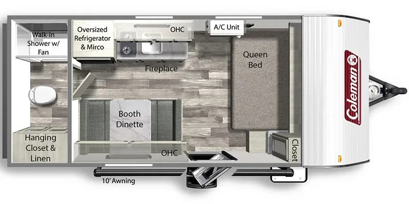 2025 Dutchmen Coleman 17R floor plan