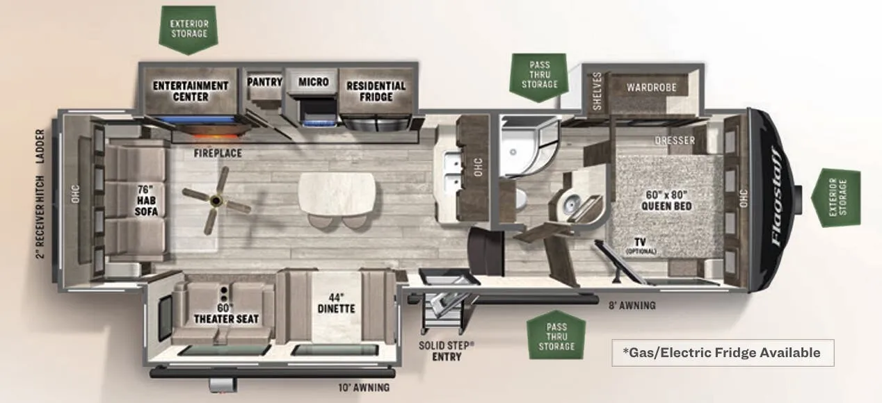 Forest River Flagstaff Super Lite 528IKRL floor plan
