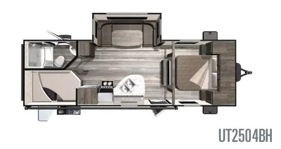 Highland Ridge Open Range Ultra Lite UT2504BH floor plan