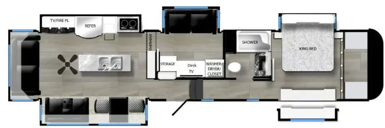 Luxe Elite 42MD floor plan