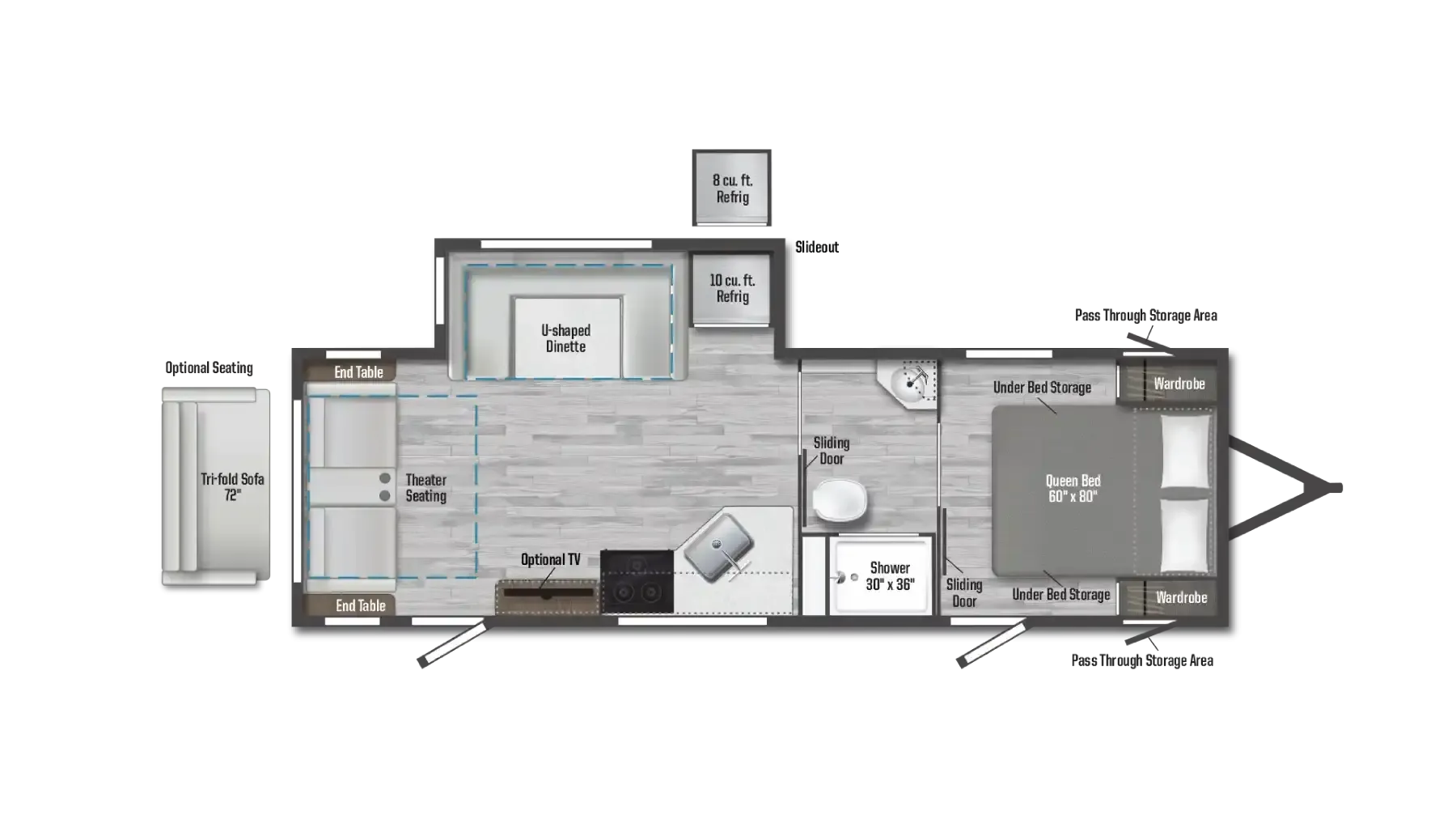Winnebago Access 26RL floor plan