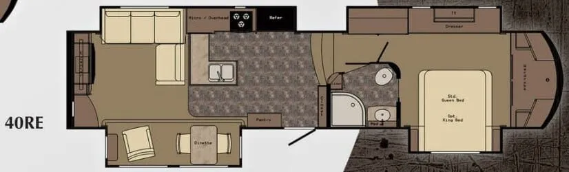 CrossRoads Carriage 40RE floor plan