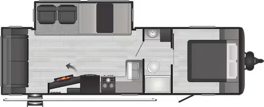 Keystone Hideout 27RLSWE floor plan