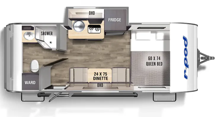 Forest River R-Pod RP-180C floor plan
