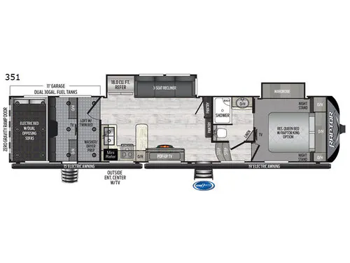 2020 Keystone Raptor 351, Photos photo 2