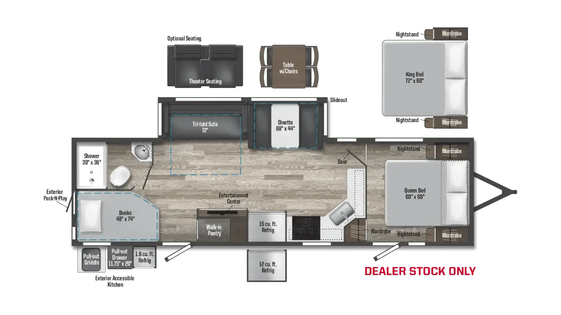 Winnebago Voyage 3033BH floor plan