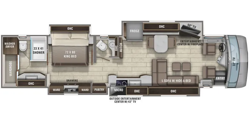 2022 Entegra Coach Anthem 44B floor plan