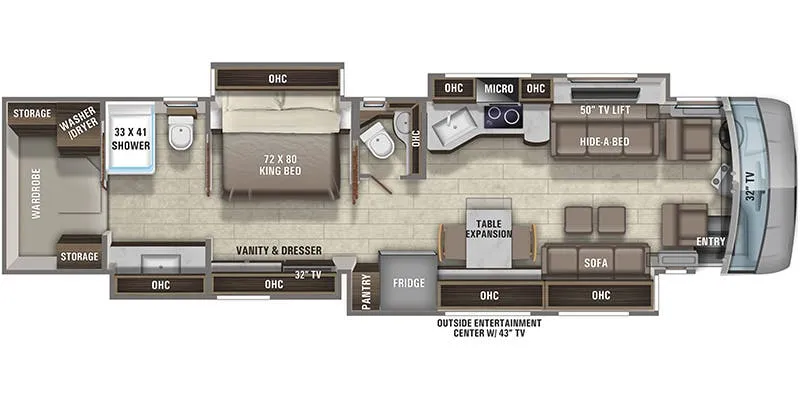 2021 Entegra Coach Anthem 44F floor plan