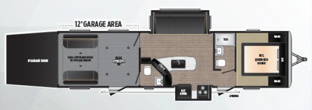 Keystone Impact 332 floor plan