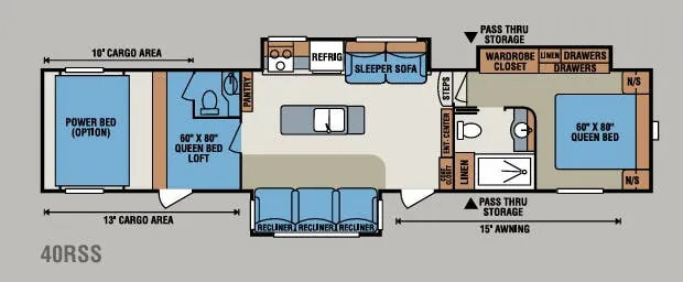K-Z Venom 40RSS floor plan