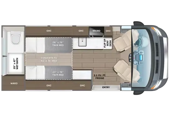 2027 Entegra Coach Expanse 21T - Floor plan