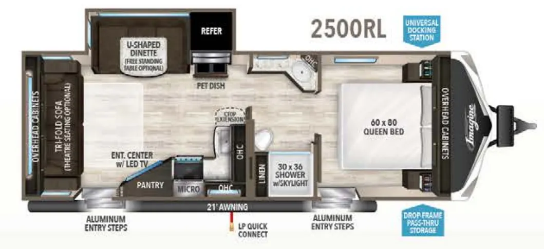 Grand Design Imagine 2500RL floor plan