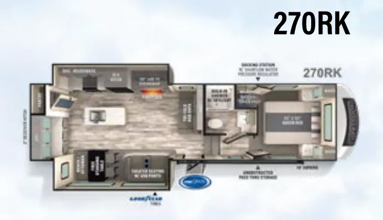 Forest River Impression 270RK floor plan