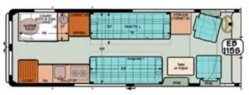 Sportsmobile Express 115S floor plan