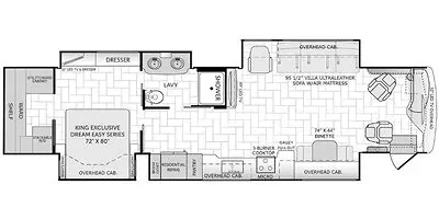 2018 American Coach American Revolution 42P floor plan