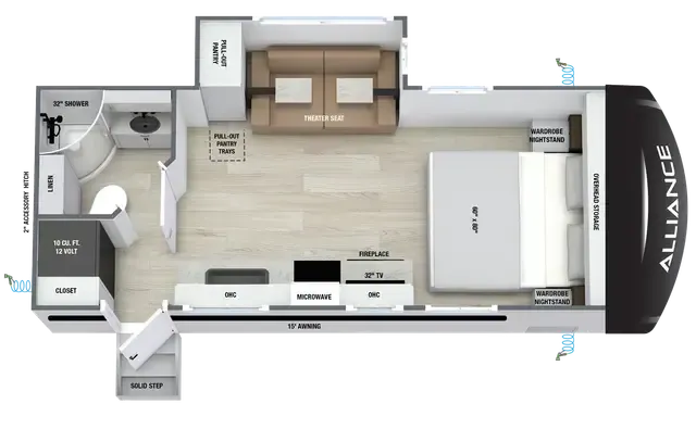 Alliance RV Delta ML206 floor plan