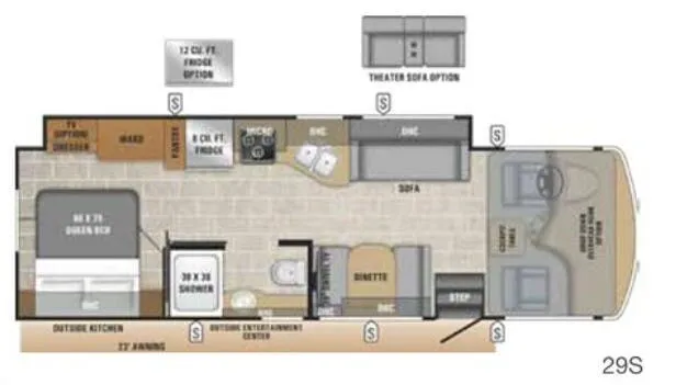 Entegra Coach Vision 29S floor plan
