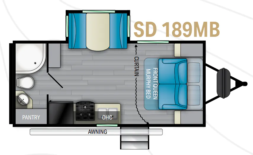 Heartland Sundance 189MB floor plan
