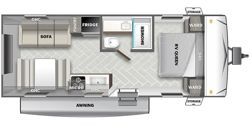 Forest River Wildwood X-Lite Select Southwest 208RD floor plan