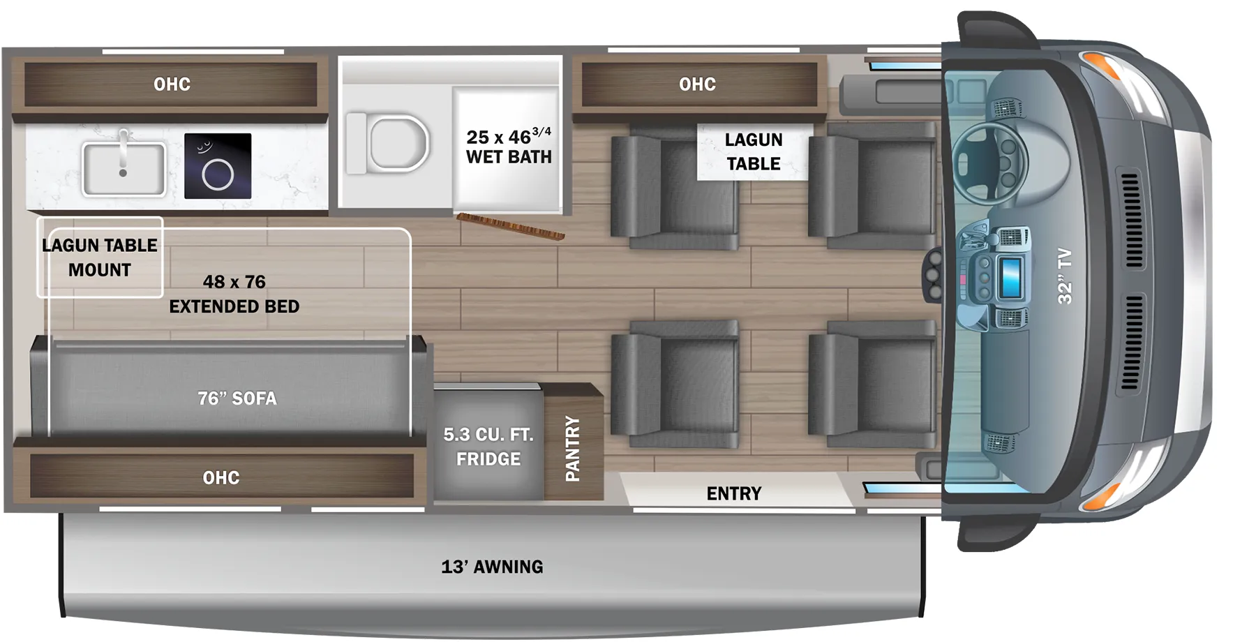 Jayco Swift Li 20AL floor plan