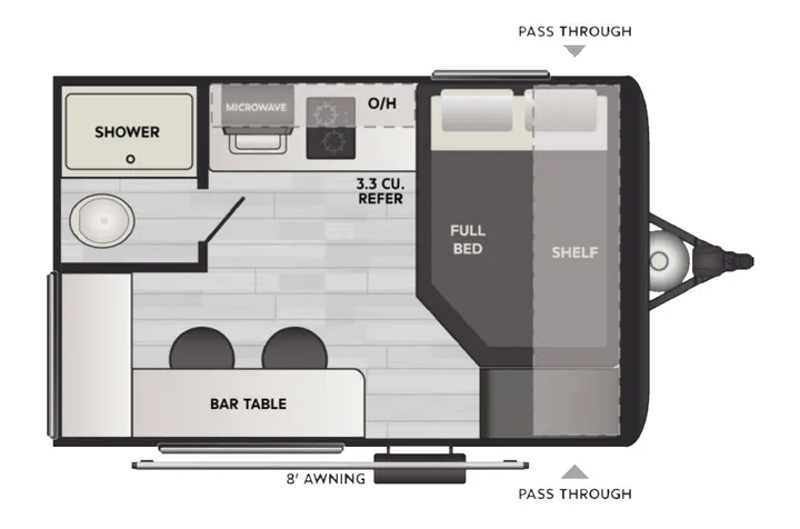 2027 Keystone Springdale Mini 1200BT floor plan