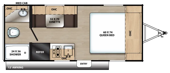 Coachmen Catalina Summit 172FQ floor plan