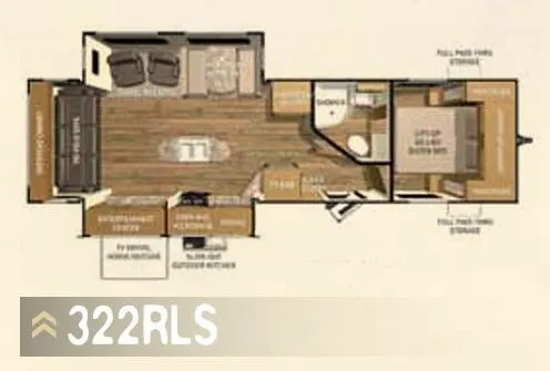 Cruiser RV Shadow Cruiser 322RLS floor plan