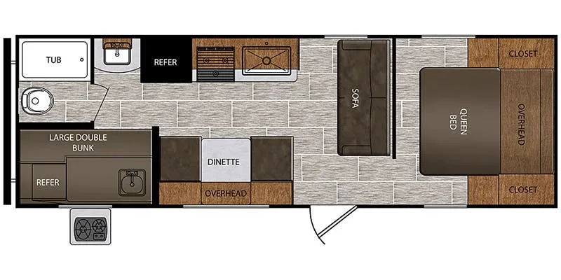 2018 Prime Time Avenger ATI 26BK - Floor plan