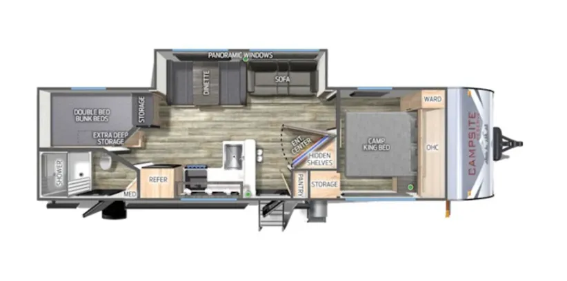 2024 Forest River Campsite Reserve 26CJ - Floor plan