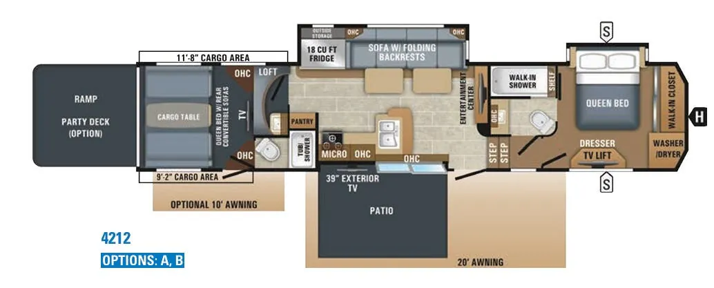 Jayco Seismic 4212 floor plan