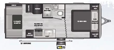 Keystone Springdale 202QBWE floor plan