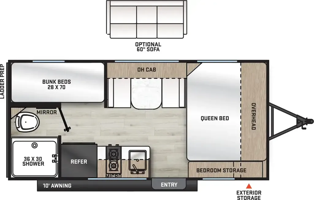 2027 Coachmen Catalina Summit Series 7 164BHX floor plan