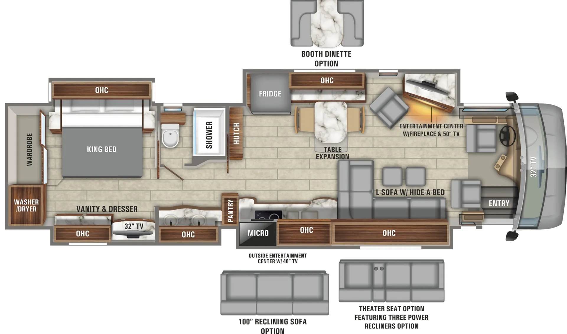 Entegra Coach Aspire 42DEQ floor plan