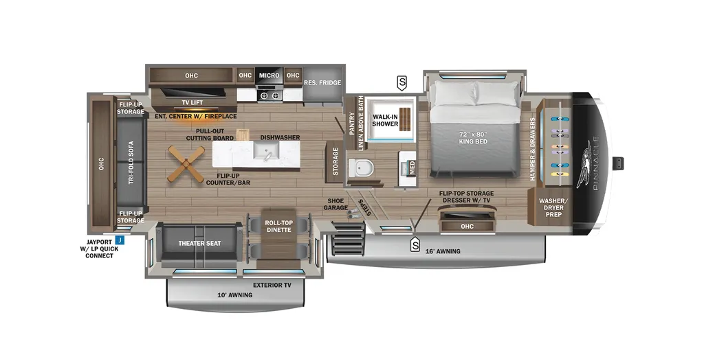 2026 Jayco Pinnacle 32RLTS floor plan