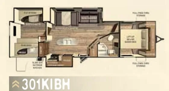 Cruiser RV Fun Finder 301KIBH floor plan