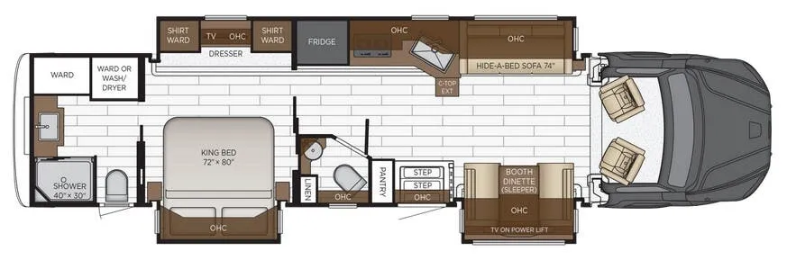 2026 Newmar Super Star 4159 floor plan