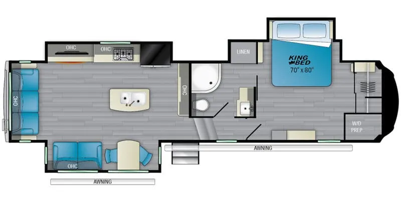 Heartland Bighorn BH 3375 SS floor plan