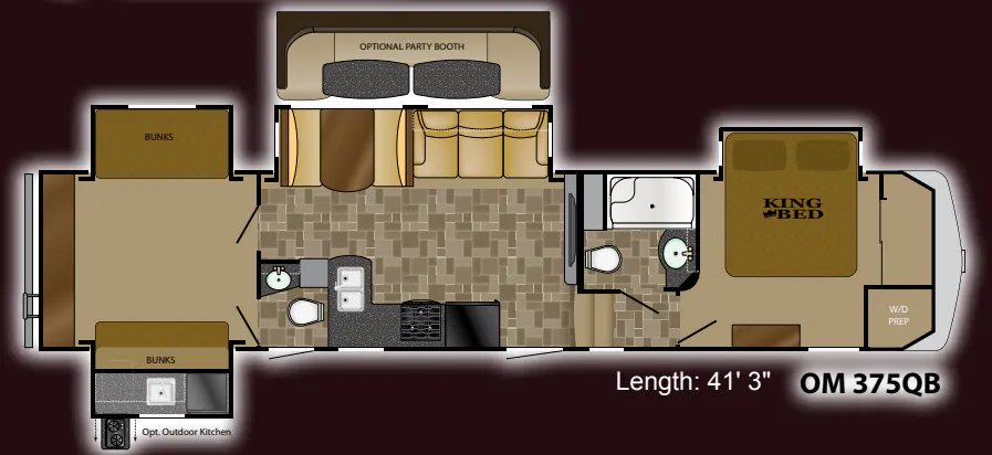 Heartland Oakmont 375QB floor plan