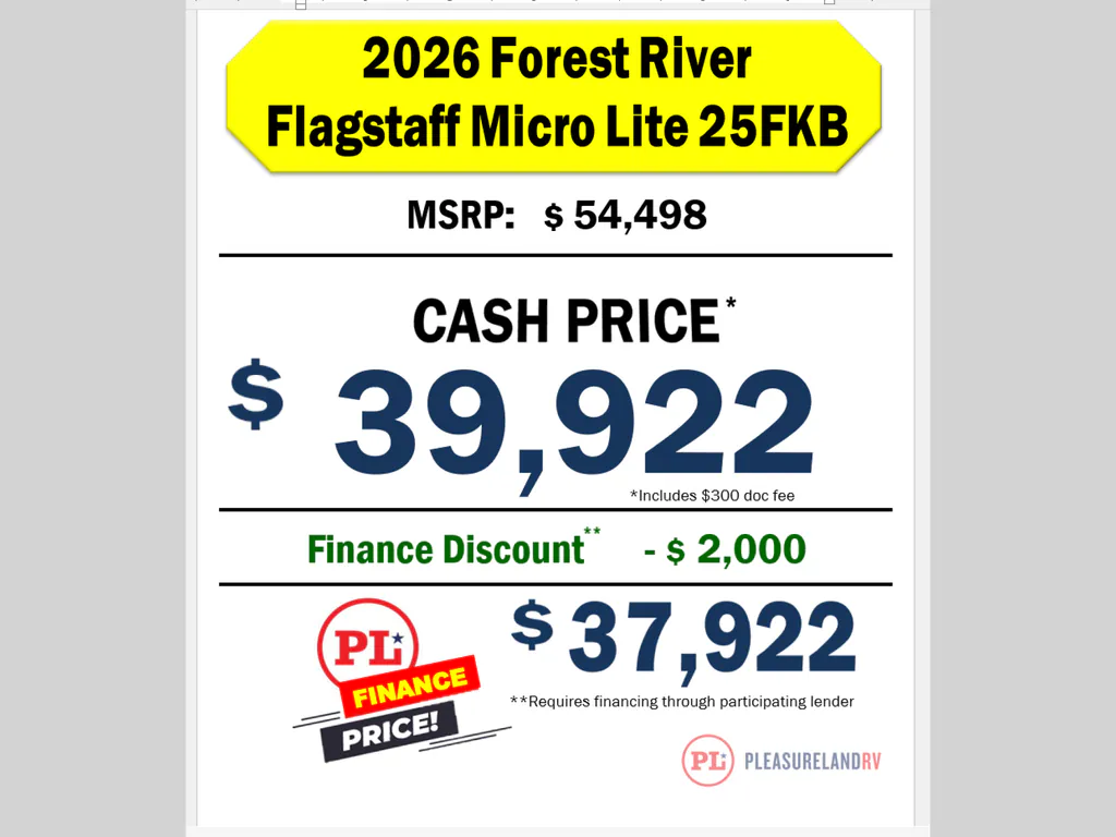 2026 Forest River Flagstaff Micro Lite 25FKB, Photos photo 3
