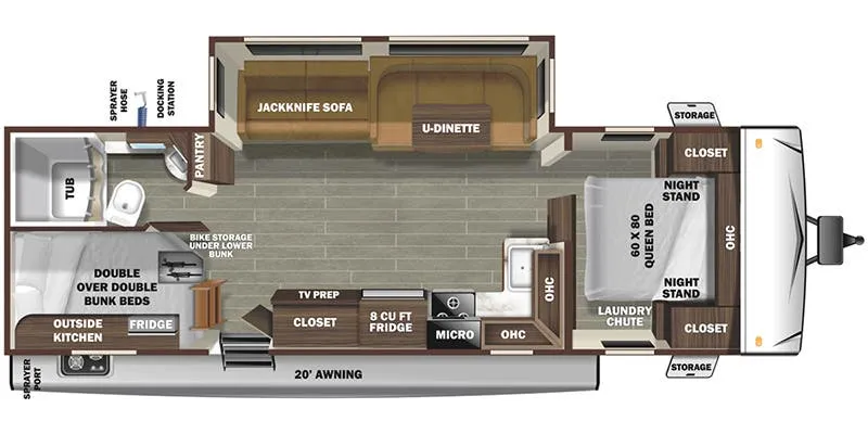 2021 Starcraft Super Lite 281BH floor plan
