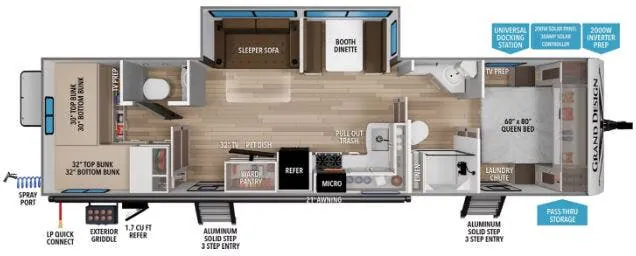 Grand Design Transcend 305BHT floor plan