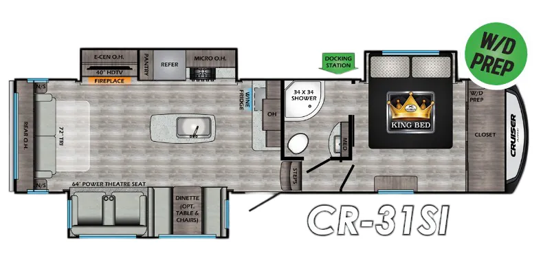 CrossRoads Cruiser Aire CR31SI floor plan