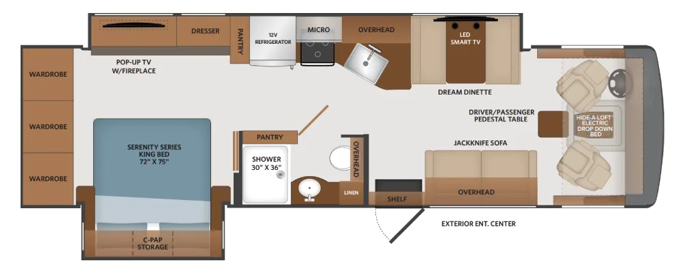 Fleetwood Fortis 32RW floor plan